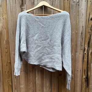 Free People dolman sleeve fuzzy  Gray Sweater